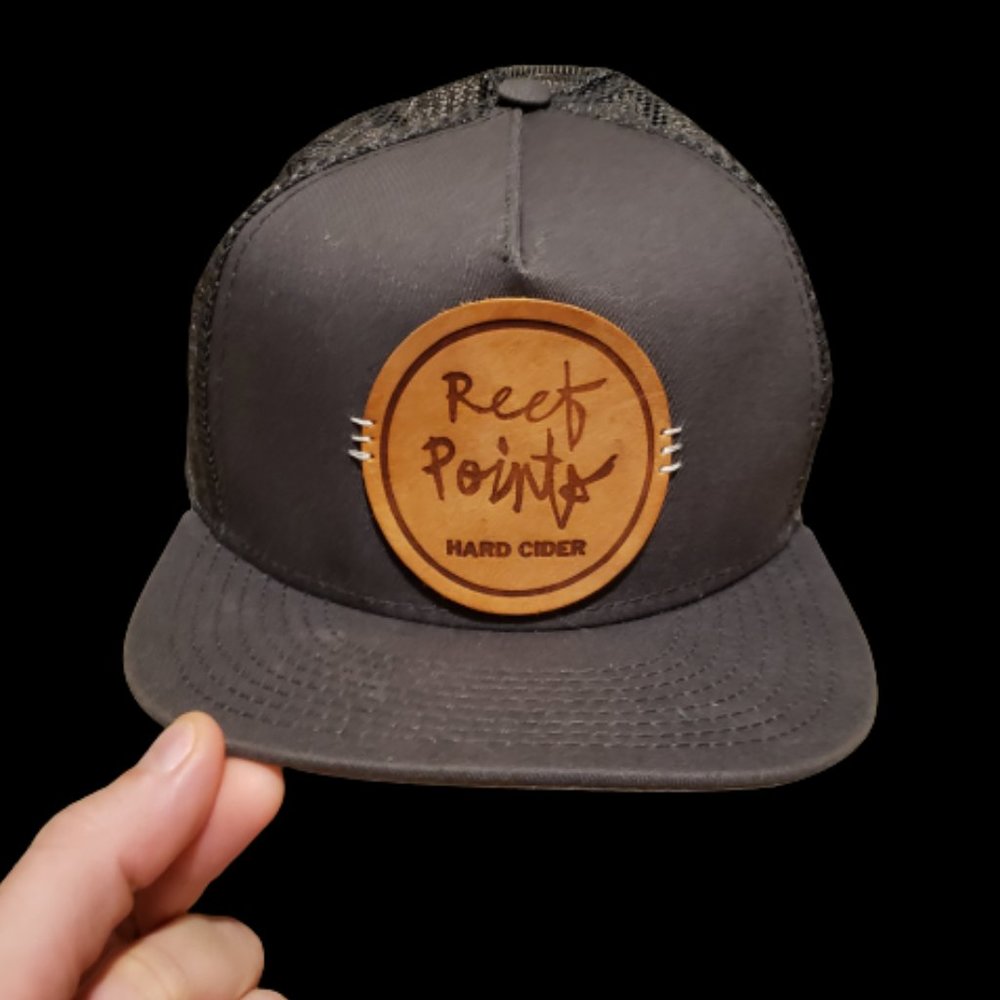 Reef Points Hard Cider Trucker Hat Gray / Tan | Men's Women's One Size OS Summer